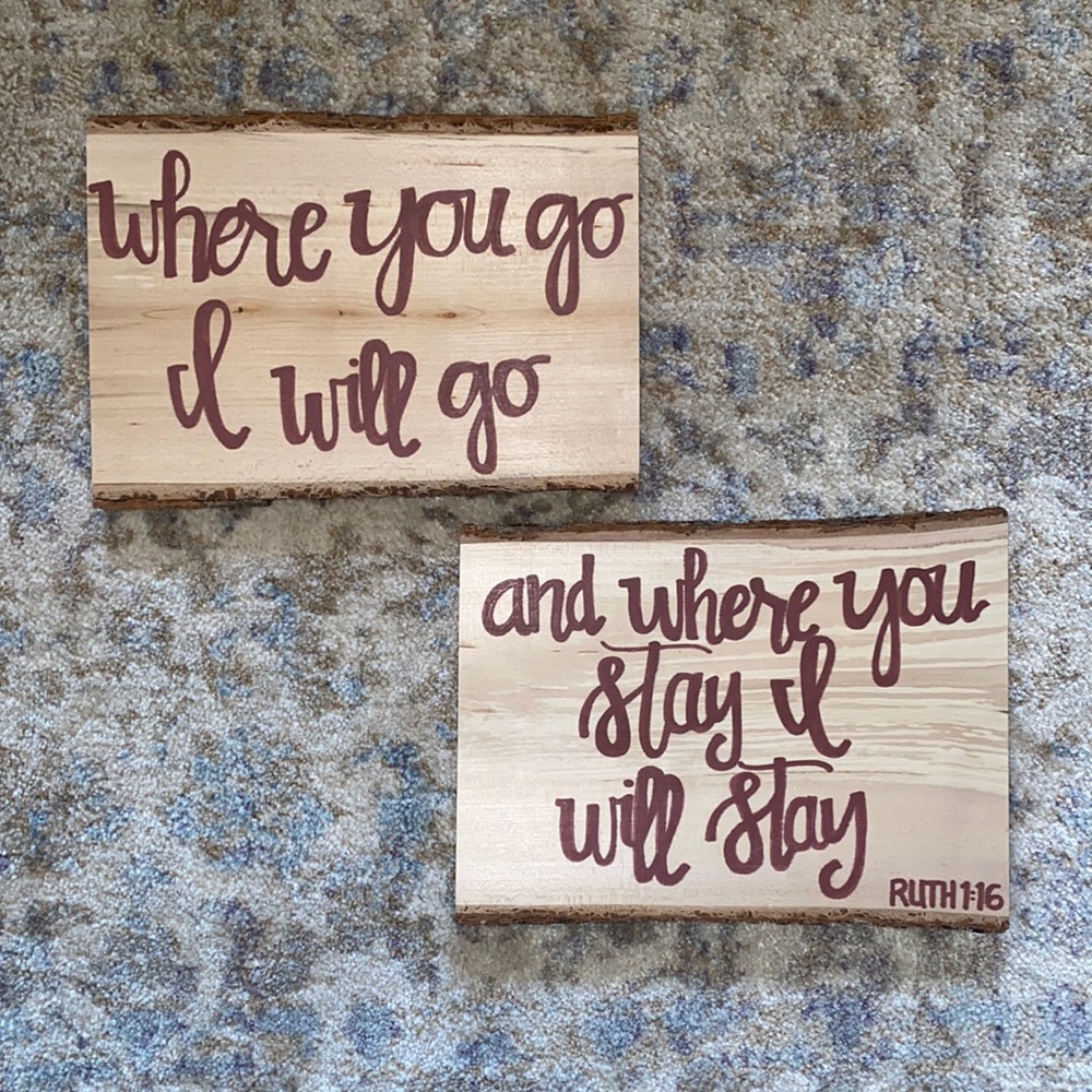 Wooden Engagement Photo Props